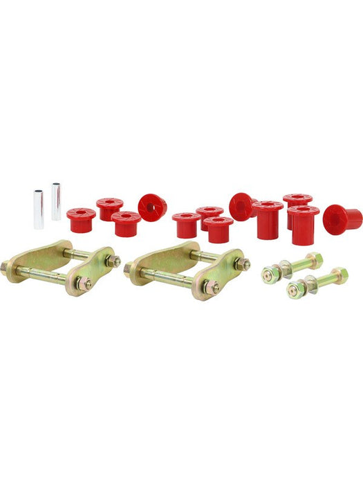 Nolathane Rear Spring Bushing and Greaseable Shackle/Pin Kit NEK48 Nolathane - Micks Gone Bush