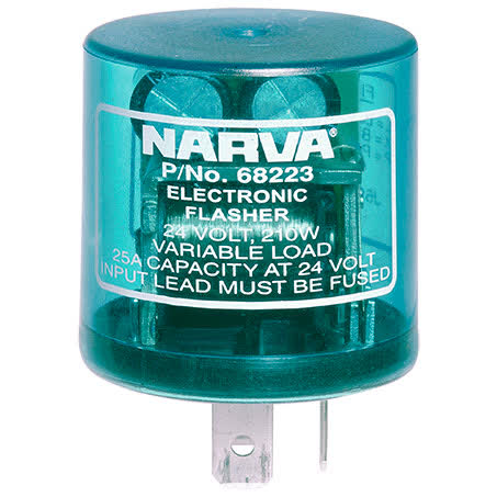 Narva Electronic Flasher 24V 3 Pin 68223BL FLASHER UNIT NARVA - Micks Gone Bush