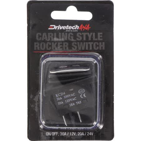 Drivetech 4X4 Carling Style On/off Dpdt Rocker Switch 12/24V 30A DT-11209 SWITCH DRIVETECH 4X4 - Micks Gone Bush