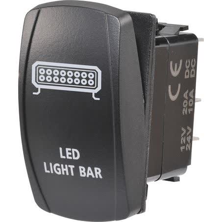 Narva Sealed Rocker Switch Off/on Spdt 12V/24V Blue LED Illuminated Light Bar Symbol 63224BL SWITCH NARVA - Micks Gone Bush