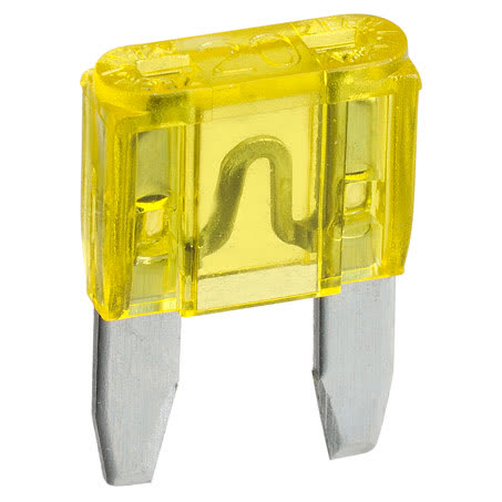 Narva Mini Blade Fuse 20A Yellow 5 Pack Part No. 52720BL FUSE NARVA - Micks Gone Bush