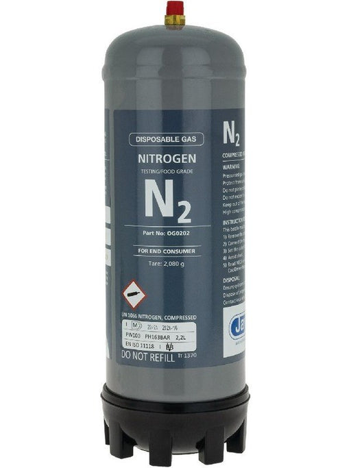 Jayair Nitrogen Disposable Cylinder 2.2L 100% Food Grade OG0202 Jayair - Micks Gone Bush