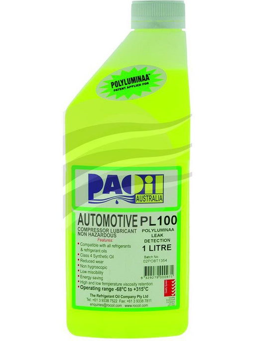 Jayair Oil Polyluminaa 100 Grade 1Ltr Fluoro Leak Detector OG1686 Jayair - Micks Gone Bush