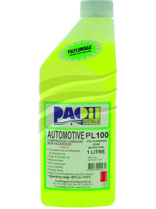Jayair Oil Polyluminaa 100 Grade 1Ltr Fluoro Leak Detector OG1686 Jayair - Micks Gone Bush