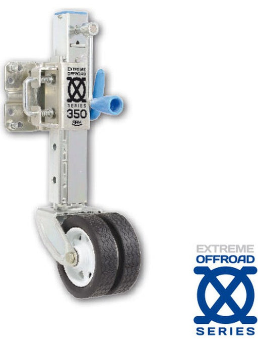 ARK Extreme Off-Road Jockey Wheel 350Kg Rated Adjustable Height Dual ORJW350 ARK - Micks Gone Bush