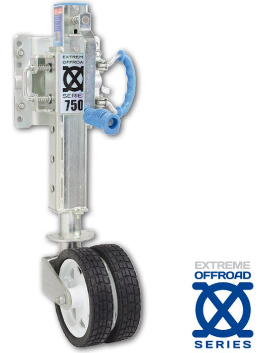 ARK Extreme Off-Road Jockey Wheel 750Kg Rated Adjustable Height Dual Zinc ORJW750D ARK - Micks Gone Bush