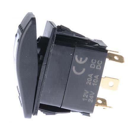 Drivetech 4X4 Rocker AUX Lights Switch On/off Spst 12 Or 24V Blue Illumination DT-11013 SWITCH DRIVETECH 4X4 - Micks Gone Bush