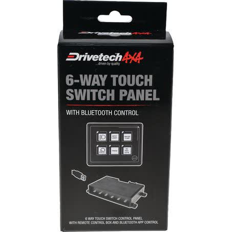 Drivetech 4X4 6-WAY Touch Switch Panel With Bluetooth Control DT-SWP06 SWITCH DRIVETECH 4X4 - Micks Gone Bush