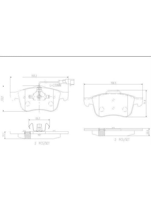 Brembo Ceramic Brake Pads P23103N Disc & Brake Pads Brembo - Micks Gone Bush