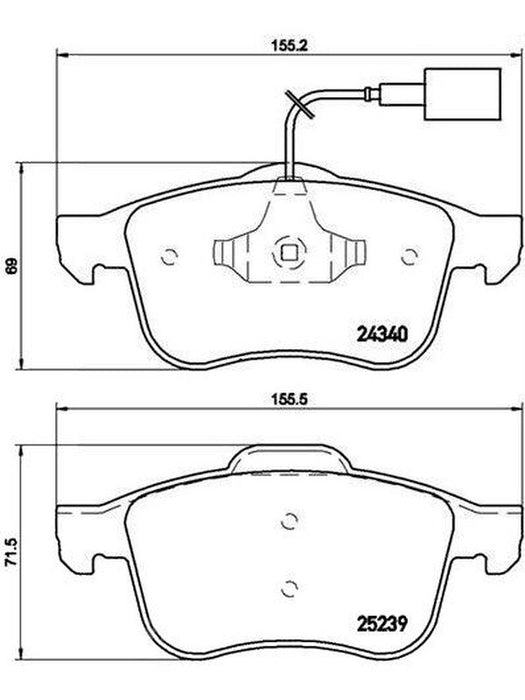 Brembo Ceramic Brake Pads P23132N Disc & Brake Pads Brembo - Micks Gone Bush