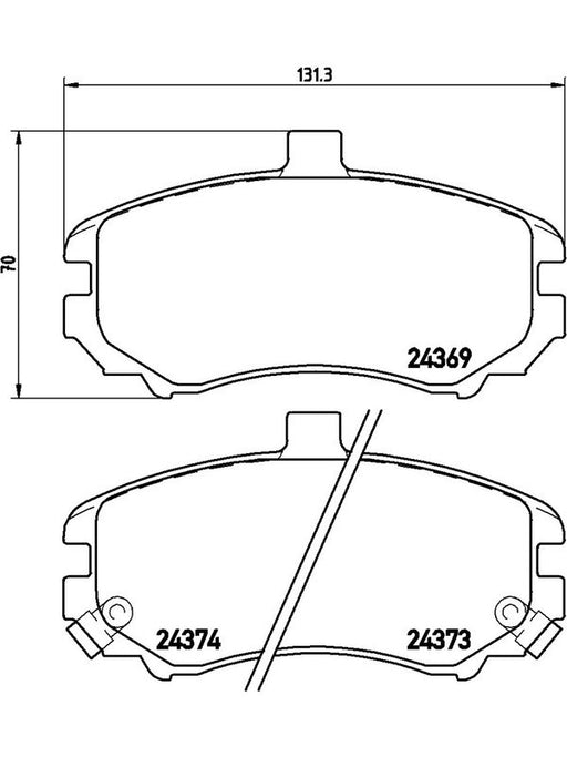 Brembo Ceramic Brake Pads P30029N Brake Pads Brembo - Micks Gone Bush