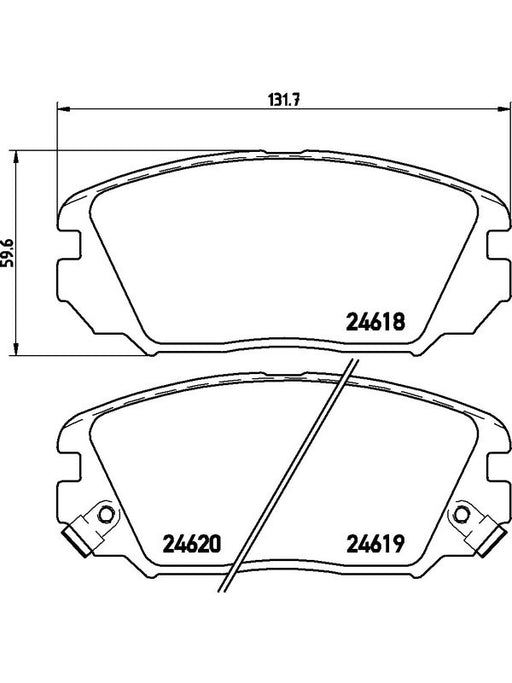 Brembo Ceramic Brake Pads P30031N Brembo - Micks Gone Bush
