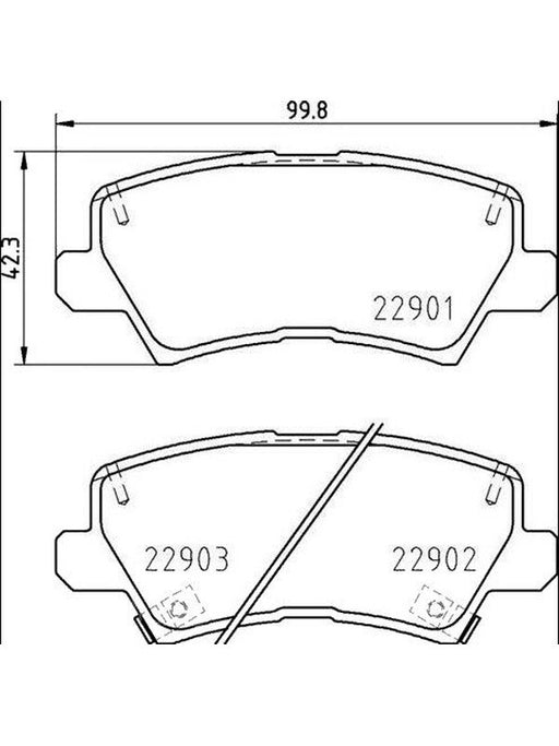 Brembo Ceramic Brake Pads P30111N Disc & Brake Pads Brembo - Micks Gone Bush