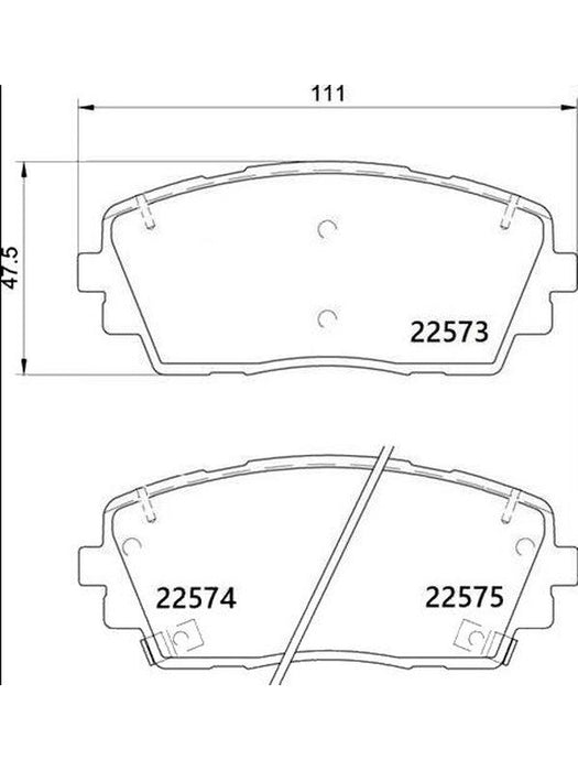Brembo Ceramic Brake Pads P30115N Disc & Brake Pads Brembo - Micks Gone Bush