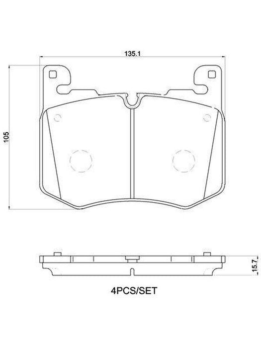 Brembo Ceramic Brake Pads P44030N Brembo - Micks Gone Bush