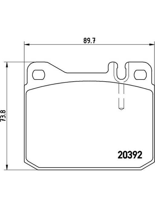 Brembo Ceramic Brake Pads P50002N Brembo - Micks Gone Bush