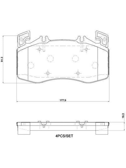Brembo Ceramic Brake Pads P50163N Brembo - Micks Gone Bush