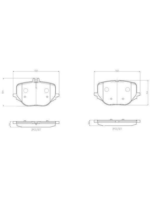 Brembo Ceramic Brake Pads P50170N Brembo - Micks Gone Bush