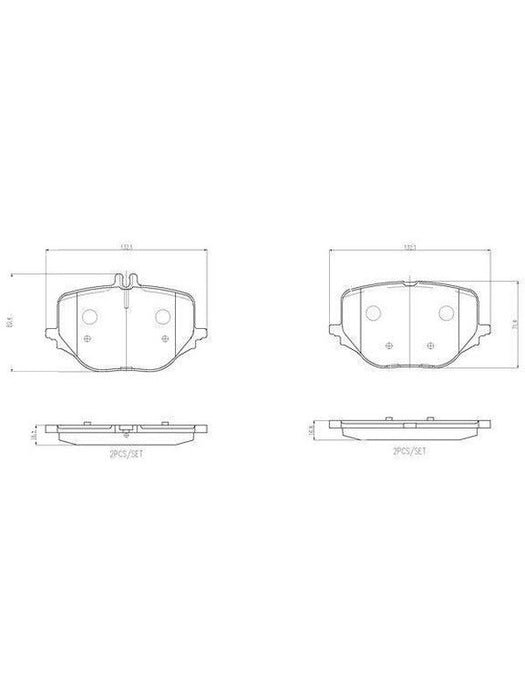 Brembo Ceramic Brake Pads P50170N Brembo - Micks Gone Bush