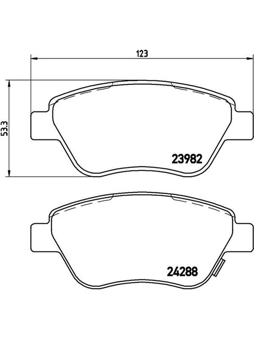 Brembo Ceramic Brake Pads P59051N Brembo - Micks Gone Bush