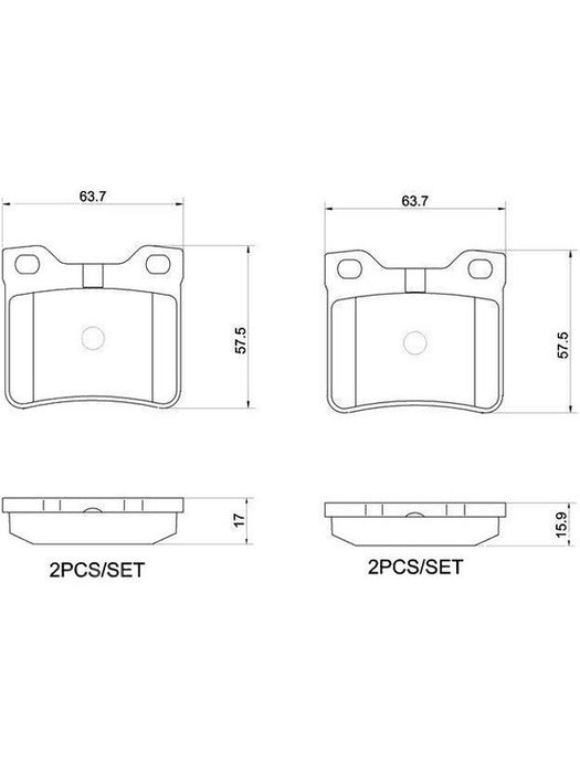Brembo Ceramic Brake Pads P61058N Disc & Brake Pads Brembo - Micks Gone Bush