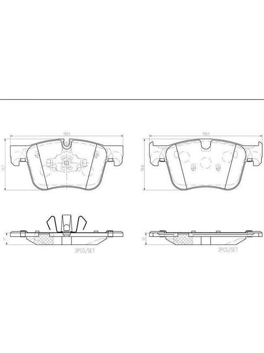 Brembo Ceramic Brake Pads P61135N Disc & Brake Pads Brembo - Micks Gone Bush