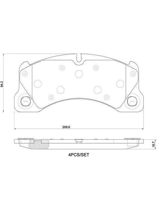 Brembo Ceramic Brake Pads P65053N Brembo - Micks Gone Bush