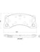 Brembo Ceramic Brake Pads P65053N Brembo - Micks Gone Bush