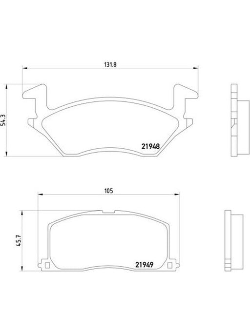 Brembo Ceramic Brake Pads P83022N Brembo - Micks Gone Bush