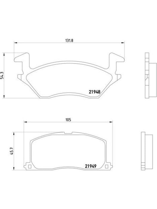 Brembo Ceramic Brake Pads P83022N Brembo - Micks Gone Bush