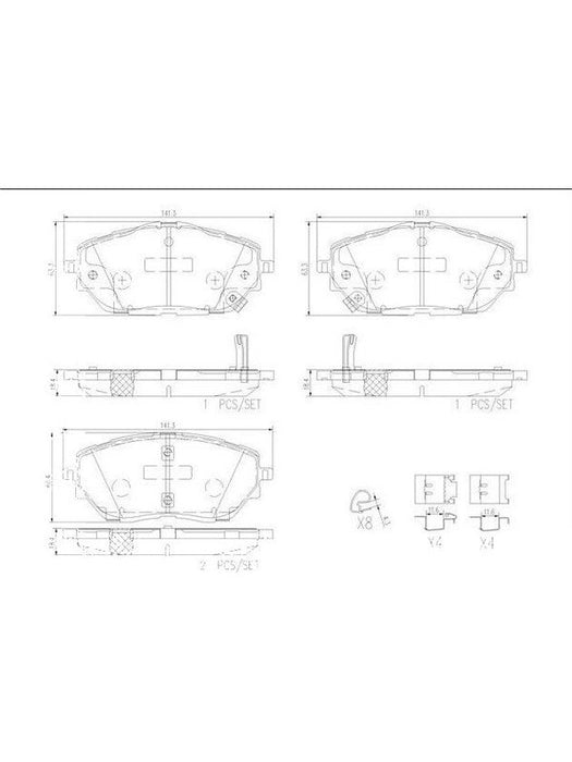 Brembo Ceramic Brake Pads P83171N Disc & Brake Pads Brembo - Micks Gone Bush