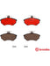 Brembo Ceramic Brake Pads P85015N Brembo - Micks Gone Bush