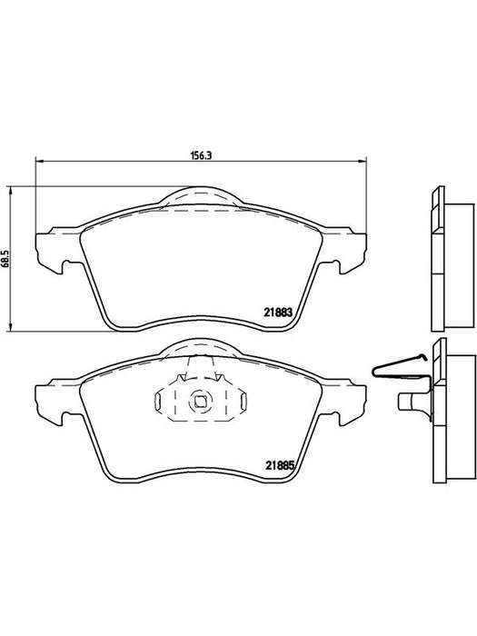 Brembo Ceramic Brake Pads P85047N Brembo - Micks Gone Bush