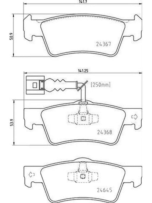Brembo Ceramic Brake Pads P85163N Disc & Brake Pads Brembo - Micks Gone Bush