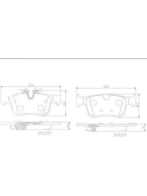 Brembo Ceramic Brake Pads P86030N Disc & Brake Pads Brembo - Micks Gone Bush