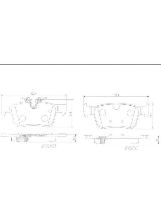 Brembo Ceramic Brake Pads P86030N Disc & Brake Pads Brembo - Micks Gone Bush