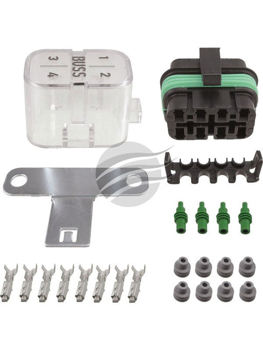 Bussmann Fuse Relay Module 8 Pos Terminal Kit Inc Bussmann 32V120A Max PDM8001 BUSSMANN - Micks Gone Bush