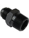 Proflow Adaptor Male -08AN To 3/8in. NPT Straight, Black PFE816-08BK Proflow - Micks Gone Bush