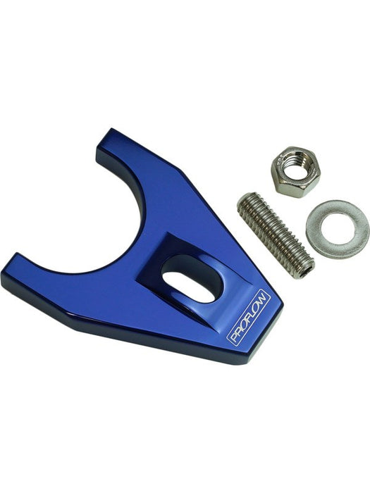 Proflow Distributor Hold-Down Clamp, Billet Aluminium, Blue, Stud M PFEDC032B Proflow - Micks Gone Bush