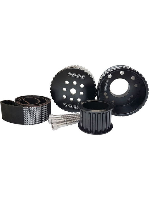 Proflow Pulley Kit, Billet, Gilmer Drive, belt Ford Cleveland 30 PFEGK80255BK Proflow - Micks Gone Bush