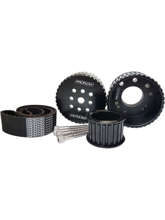 Proflow Pulley Kit, Billet, Gilmer Drive, belt Ford Cleveland 30 PFEGK80255BK Proflow - Micks Gone Bush