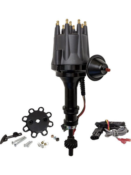 Proflow Distributor, Billet Black Ready-to-Run, Vacuum Advance, For PFEID310R Proflow - Micks Gone Bush
