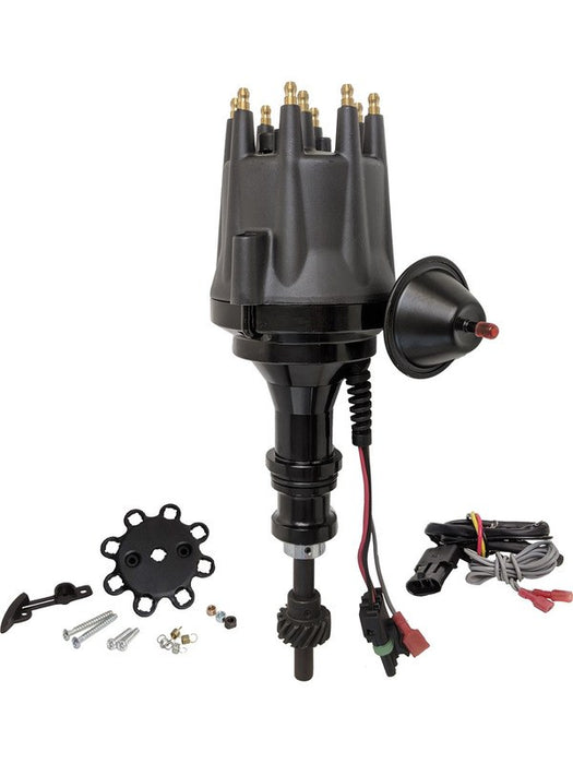 Proflow Distributor, Billet Black Ready-to-Run, Vacuum Advance, For PFEID410R Proflow - Micks Gone Bush