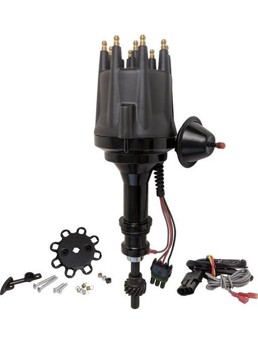 Proflow Distributor, Billet Black Ready-to-Run, Vacuum Advance, For PFEID420R Proflow - Micks Gone Bush