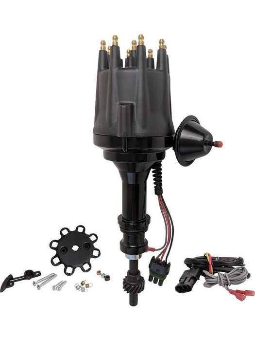 Proflow Distributor, Billet Black Ready-to-Run, Vacuum Advance, For PFEID420R Proflow - Micks Gone Bush