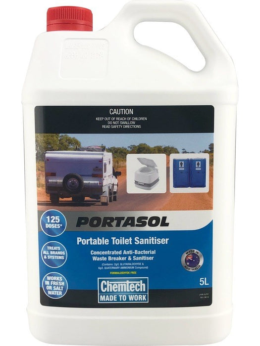 Chemtech Portasol Portable Toilet Sanitiser 5L POR-5L CHEMTECH - Micks Gone Bush