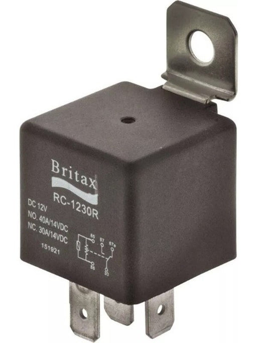 Britax C/Over Mini Relay 12V 30/40Amp 5 Pin N/O Resistor Type # Rc-1230R PR0012 Britax - Micks Gone Bush