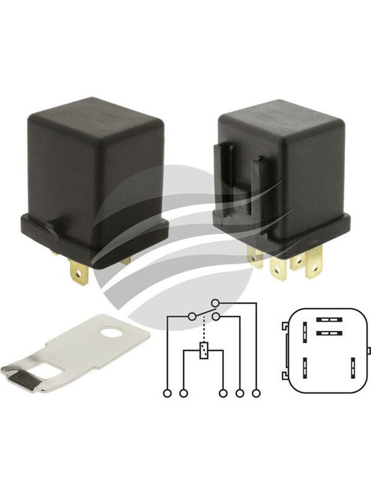 Jaylec Relay 12V 5 Pin Black Oe No. 25230-C9905 PR2040 Relays Jaylec - Micks Gone Bush