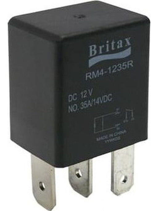 Britax Micro Relay 12V 35Amp N/O 4Pin Resistor Type # Rm4-1235R PR8060 Britax - Micks Gone Bush