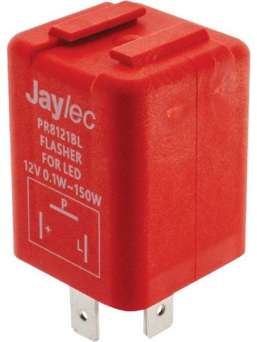 Jaylec Electronic LED Flasher Relay 12 Volts, 3 Pin, Max 30 Watts PR8121BL Relays Jaylec - Micks Gone Bush